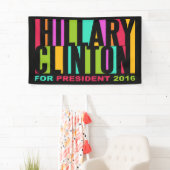Colorful Hillary Clinton banner 2016 (Insitu)
