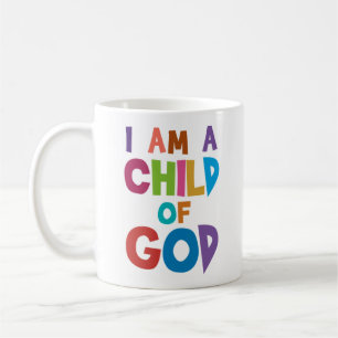 Colorful Hillsong Lyric ik ben een kind van God Koffiemok