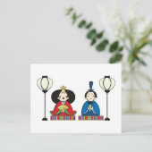 Colorful Hina Matsuri Dolls Briefkaart (Staand voorkant)