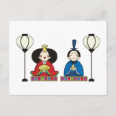 Colorful Hina Matsuri Dolls Briefkaart (Voorkant)