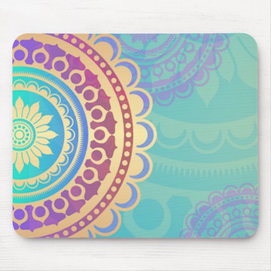 Colorful Hindu Art Pattern Muismat (Voorkant)