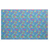 Colorful Hippie 70's Flowers Stof (Yard (91,4 cm))