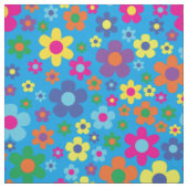Colorful Hippie 70's Flowers Stof (Swatch)