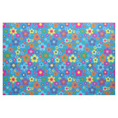 Colorful Hippie 70's Flowers Stof (Fat Quarter)