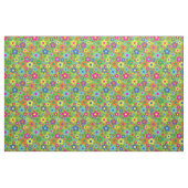 Colorful Hippie 70's Flowers Stof (Yard (91,4 cm))