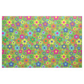 Colorful Hippie 70's Flowers Stof (Fat Quarter)