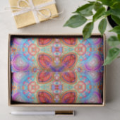 Colorful Hippie Boho Kaleidoscopic Fractal Art Tissuepapier (Geschenk)