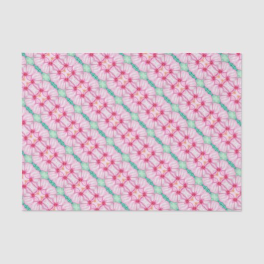 Colorful Hippie Chic Abstract Patroon Tissuepapier (Voorkant)