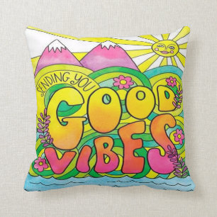 Colorful Hippie Design Cushion Kussen
