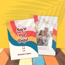 Colorful Hippie Groovy Retro 70s Arch Foto