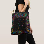 Colorful Hippie Paisley Design Tote Bag (Dichtbij)