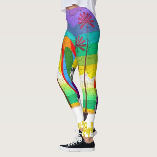Colorful Hippie Surf Leggings (Links)