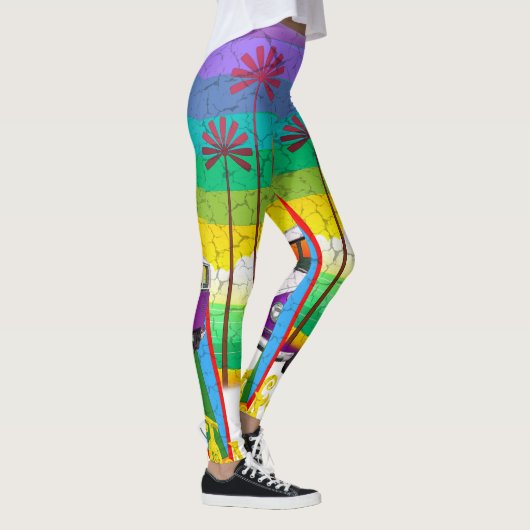 Colorful Hippie Surf Leggings (Rechts)