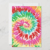 Colorful Hippie Tie Dye Fun Birthday Party Invitat Kaart (Achterkant)