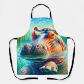 Colorful Hippo  Schort (Voorkant)