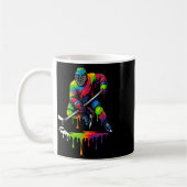 Colorful Hockey Ice Cream Drip Player  Koffiemok (Links)
