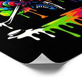 Colorful Hockey Ice Cream Drip Player Poster (Hoek)