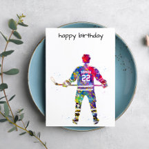 Colorful Hockey Player