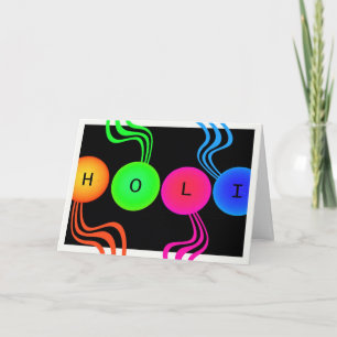 Colorful Holi Spring Festival van Colors Kaart