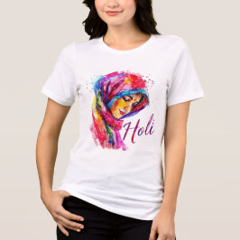 Colorful Holi Women’s Tee Tri-Blend Shirt
