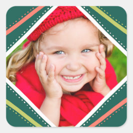 Colorful Holiday Photo Sticker