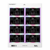 Colorful Holographic Face Serum Label (Full Sheet)