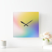 Colorful Holographic Square Wall klok (Huis)