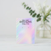 Colorful Holographic Trendy Earring Display Kaart Visitekaartje (Staand voorkant)