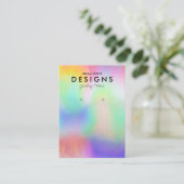 Colorful Holographic Trendy Earring Display Kaart Visitekaartje (Staand voorkant)