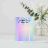 Colorful Holographic Trendy Earring Display Kaart Visitekaartje (Staand voorkant)