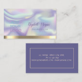 Colorful Holographic, voeg uw Logo toe Visitekaartje (Voorkant / Achterkant)