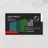 Colorful Home Structure Lines Engineer Visitekaartje (Voorkant)