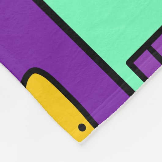 Colorful Homes Fleece Deken (Hoek)