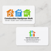 Colorful Homes Handyman Tools Contractor Visitekaartje (Voorkant / Achterkant)