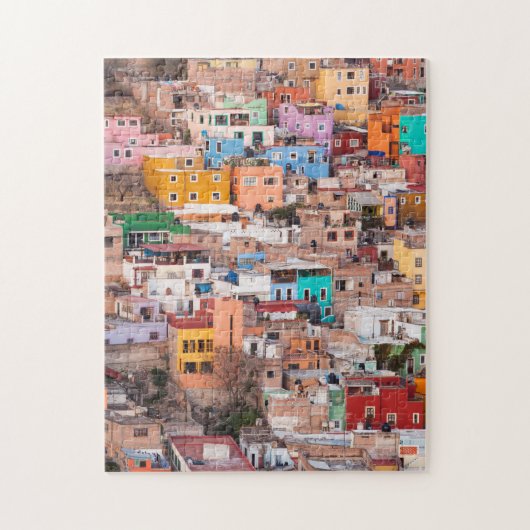 Colorful Homes on the Hill Legpuzzel (Verticaal)