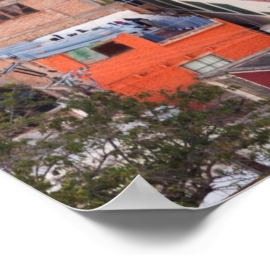 Colorful Homes on the Hill Poster (Hoek)