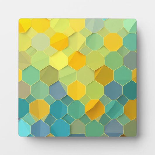 Colorful Honeycomb Geometric Pattern Fotoplaat (Voorkant)