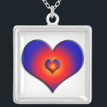 COLORFUL-HOORZITTEN ZILVER VERGULDEN KETTING<br><div class="desc">Kleurrijk en levendig hart</div>