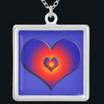 COLORFUL-HOORZITTEN ZILVER VERGULDEN KETTING<br><div class="desc">Kleurrijk en levendig hart</div>