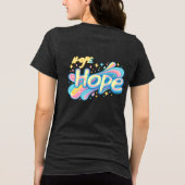 Colorful Hope Graffiti - Y2K Sparkle Aesthetic Tri-Blend Shirt (Achterkant)