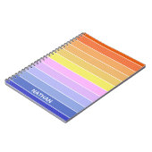 Colorful Horizontal Stripes Personalised Notitieboek (Linkerzijde)