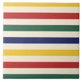Colorful Horizontal Stripes Tegeltje (Voorkant)