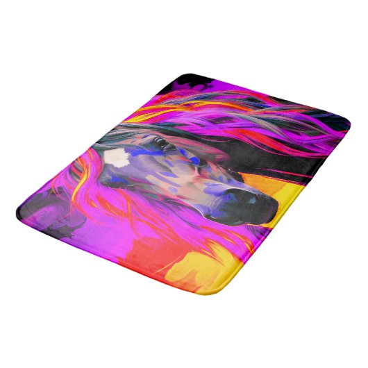 Colorful Horse Badmat (Gekanteld)