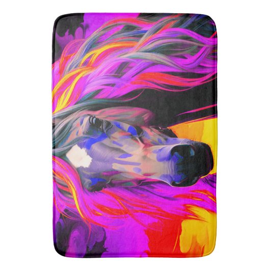 Colorful Horse Badmat (Voorkant Verticaal)