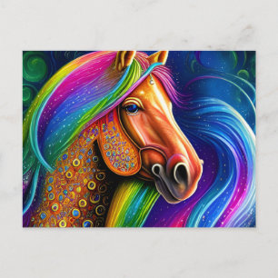 Colorful Horse Briefkaart