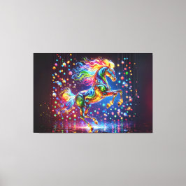 Colorful Horse Canvas Afdruk