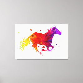 Colorful Horse Canvas Afdruk