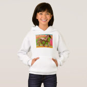 Colorful Horse Girls Hoodie Sweatshirt (Voorkant volledig)