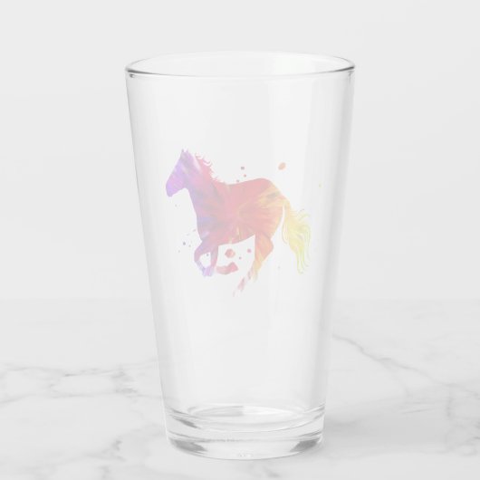 Colorful Horse Glas (Achterkant)