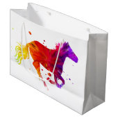 Colorful Horse Groot Cadeauzakje (Voorkant Gekanteld)